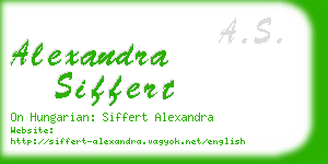 alexandra siffert business card